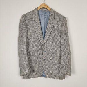 Nino Cerruti Men's Blazer Jacket Size 42L Wool Linen Sport's Quiet Luxury